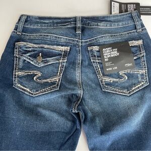 Silver Jeans Avery Curvy Fit High Rise Slim Boot Jeans WOMENS SZ 30X33